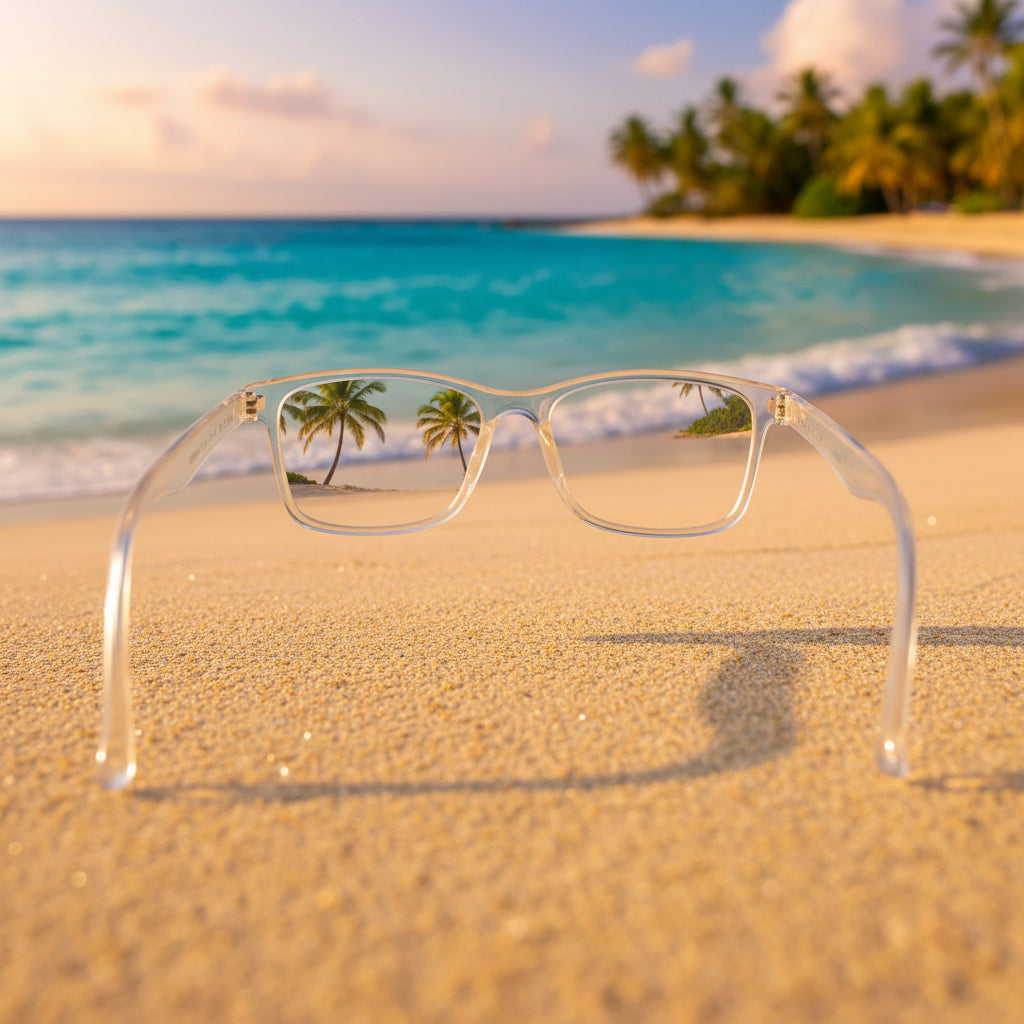 Blue Light Blocking Glasses by FUEGO Sunglasses clear frame
